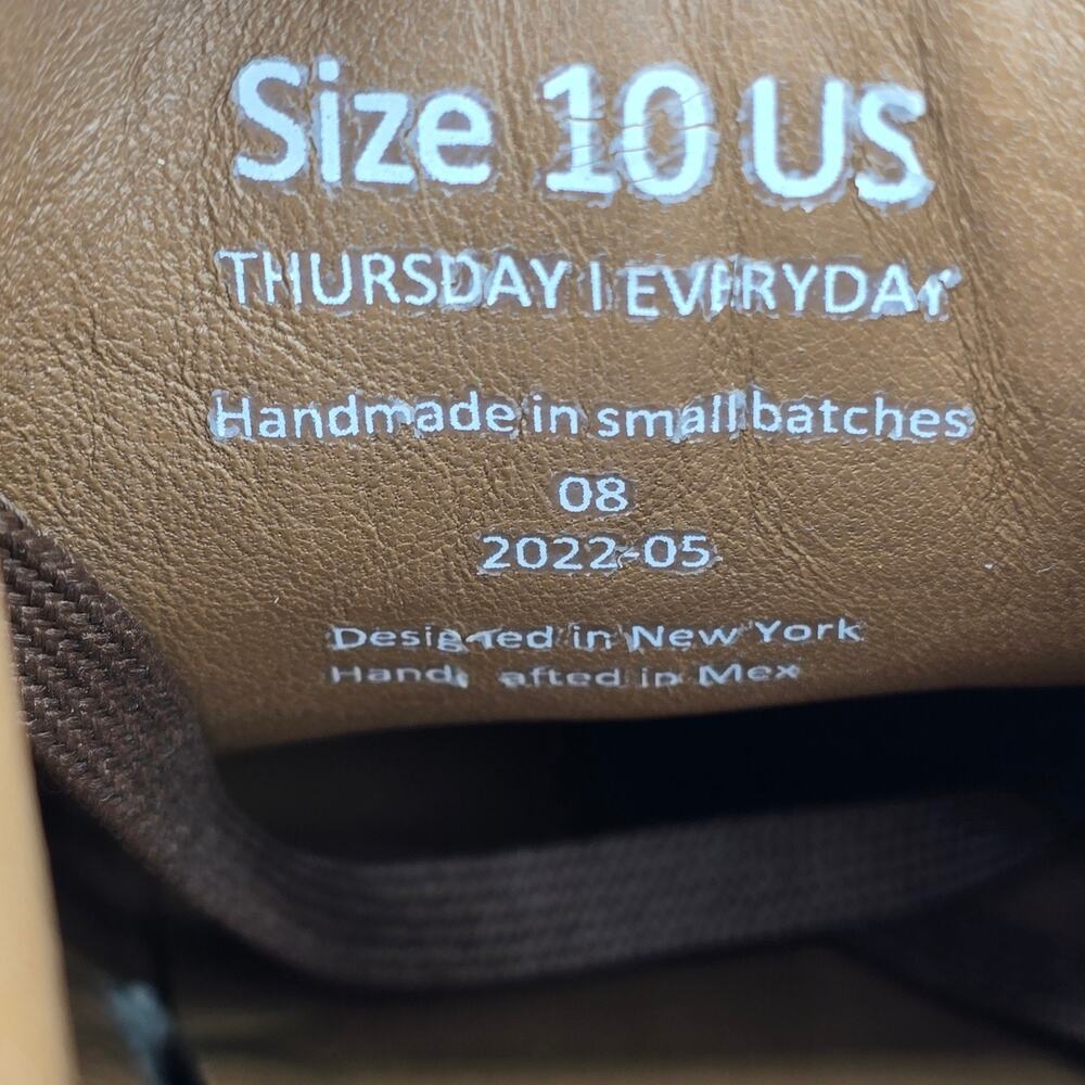 Thursday Premier Low Top Shoes Mens 10 Brown Leather Lace Up Casual Sneakers